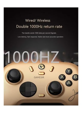 Nova 2 Lite Wireless Gamepad | Bluetooth & 2.4G Controller for PC/Switch/Steam/Android/iOS | Hall Effect Joysticks & Triggers, 1000Hz Wired Polling, Back Buttons – XiaoHai Tuned Edition - view 5