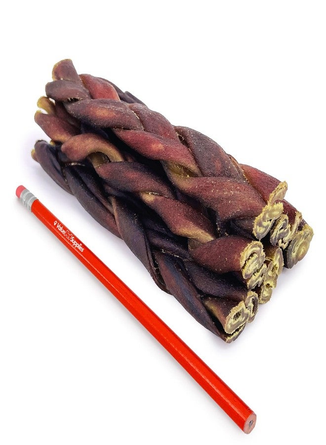 ValueBull USA Beef Collagen Braid for Large Dogs, Medium 6 Inch 10 Count - Image 2