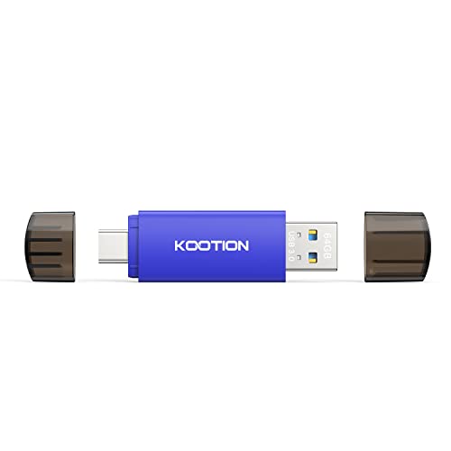 KOOTION 64GB USB C Flash Drive 2-in-1 Type-C Flash Drive USB-A&USB-C 3.0 Dual Drive OTG, Thumb Drive Memory Stick for Android Smartphone/Tablet/PC - Image 2