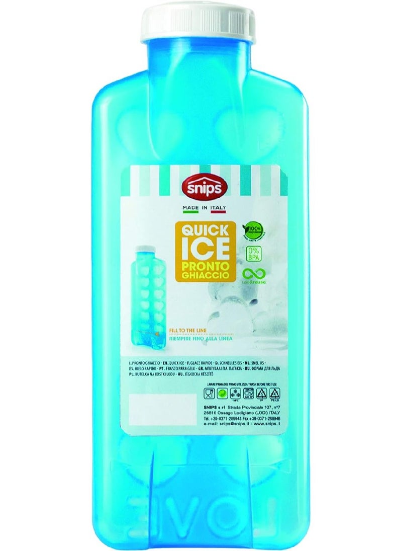 Snips Quick Ice Mould - Assorted Blue & Yellow Colors, 0% BPA – Use & Reuse product – 100% Recyclable, Made in Italy, 021040 - Image 2