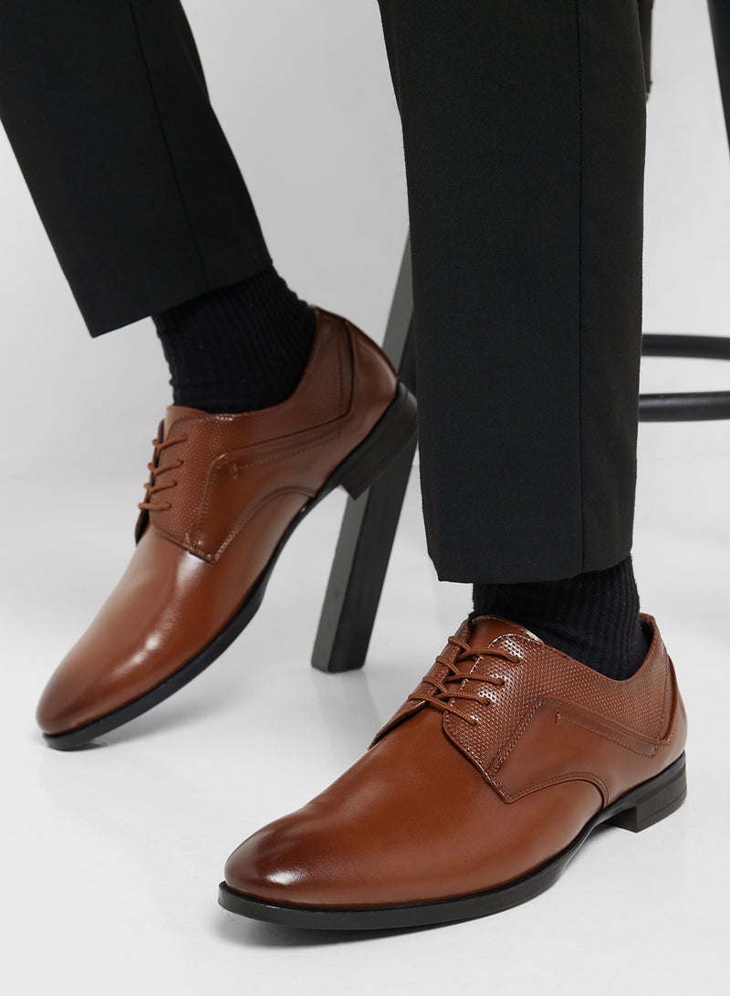 Robert Wood Perforation Details Formal Lace Ups  - Image 5