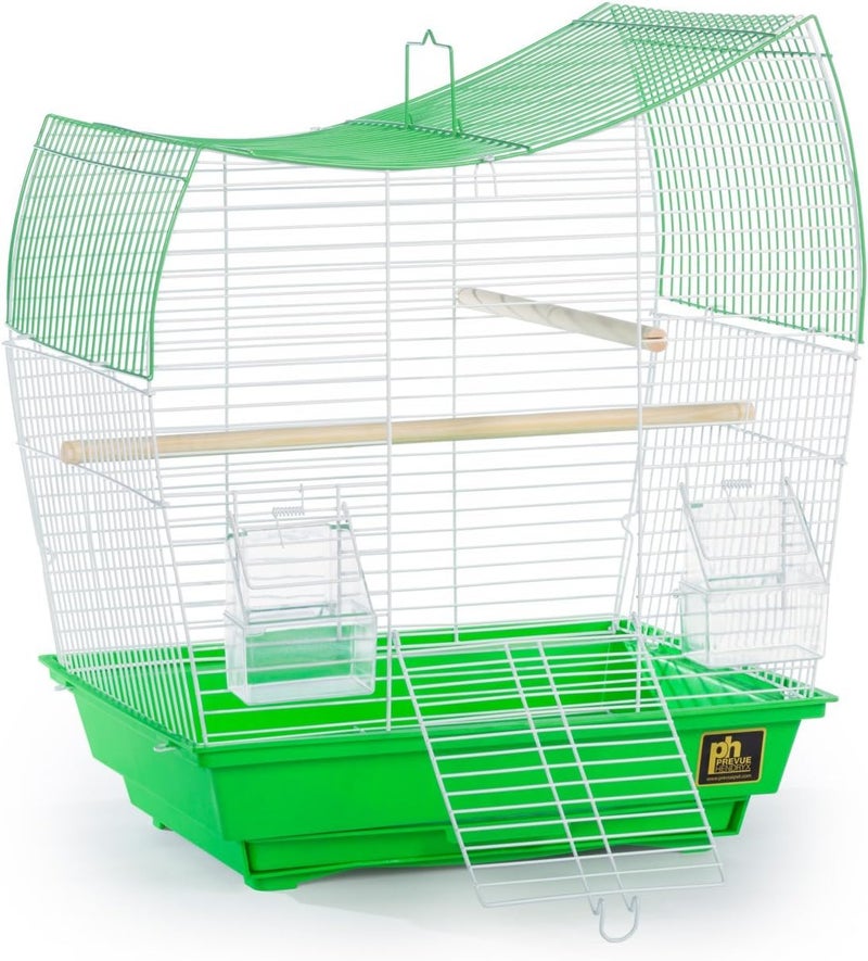 PH Prevue Hendryx قفص الطيور من Prevue Hendryx Pet Products، نوع South Beach Wave Top، لون أخضر ليموني - Image 2