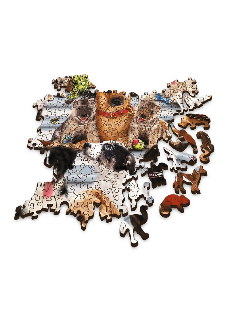 Trefl - World Craft Doggy Friendship Wooden Puzzle 1000 Pieces - 20149 - Image 3
