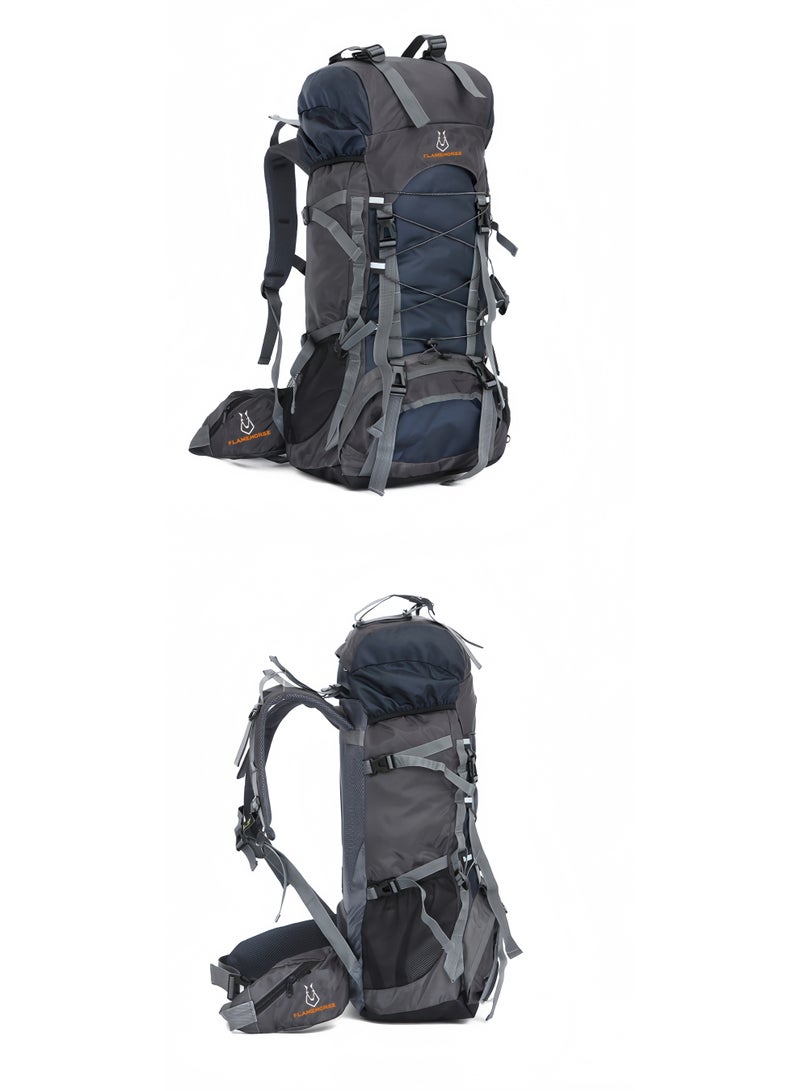 FLAMEHORSE New 60L Backpack Outdoor Backpack Men and Women Mountaineering Bag Rainproof Backpack - Image 2