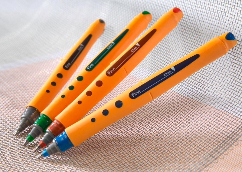 STABILO Rollerball worker+ Fine - Wallet of 4 - Assorted Colors - Image 5