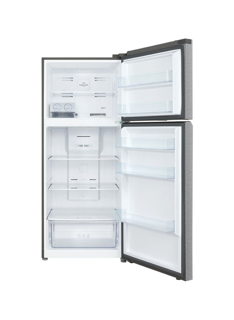 TCL - 550 Liters Double Door Top Mount Refrigerator, Total No Frost Fridge & Freezer with LED Display and Touch Control, Interior LED Light & Large Crisper Drawer with Humidity Control, Inox, P550TMN - Image 1