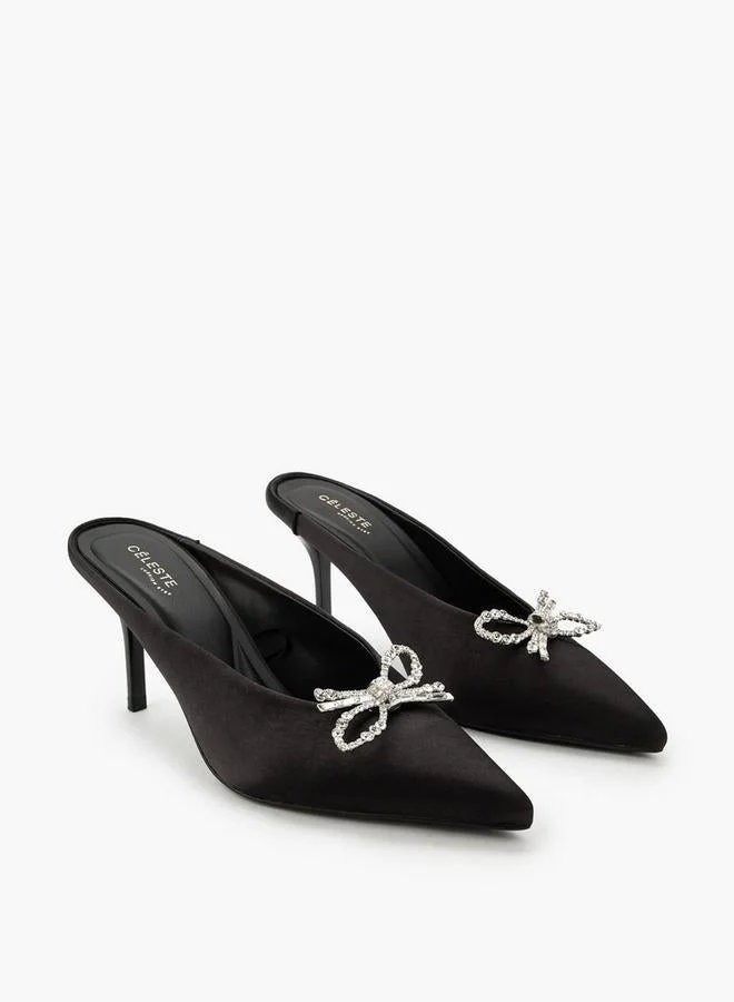 سيليست Women Embellished Pointed Stiletto Heel Mules Ramadan Collections