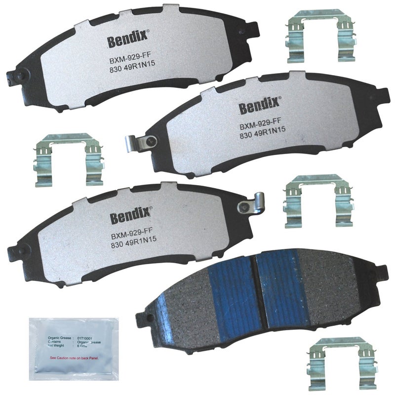 Bendix Fleet Metlok MKD830FM Semi-Metallic Front Brake Pads for Nissan Frontier 2004-2003, Xterra 2004-2000 - Image 4