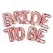 PartyForever Big BRIDE TO BE Balloons Rose Gold 16 Letters Banner Bachelorette Party Decorations Kit Hen Party Supplies and Favors Bridal Shower and Hen Party Decorations set - Image 4
