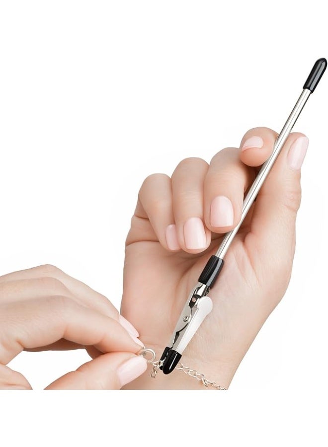 Bracelet Helper Tool - Fastener Helper Tool for Bracelet, Necklace, Jewelry, Watch - Clip, Clasp Helper - Easy to Put on Yourself, Portable, Made of Metal - Image 1