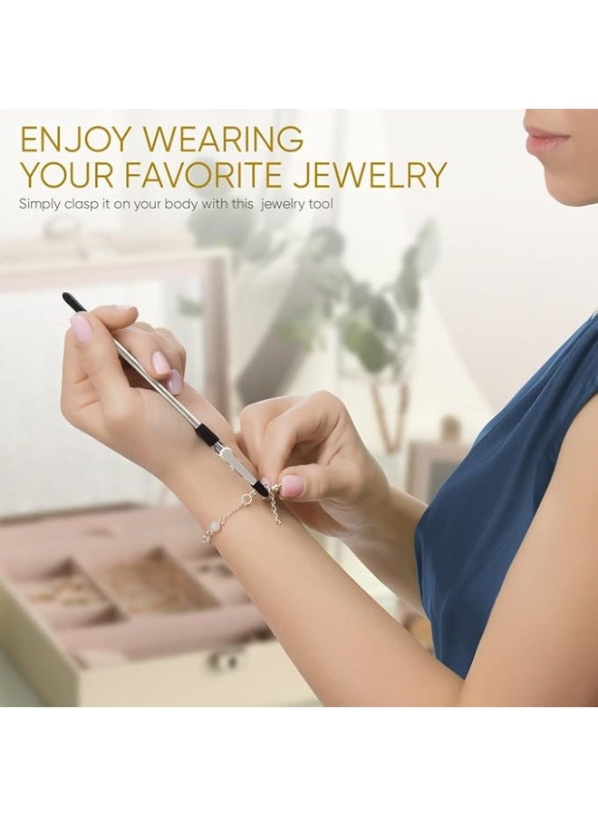 Bracelet Helper Tool - Fastener Helper Tool for Bracelet, Necklace, Jewelry, Watch - Clip, Clasp Helper - Easy to Put on Yourself, Portable, Made of Metal - Image 4