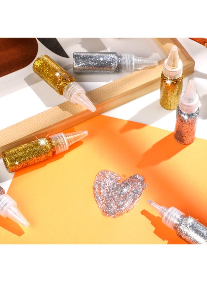 قلم غراء لامع – 22 مل غراء قابل للغسل باللونين الذهبي والفضي للحرف اليدوية، ومشاريع الفن الصنعي، ولصق الرسم والكتابة والتحديد - Image 5