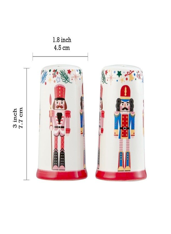 بيكو طقم رشاشات ملح وفلفل سيراميك بتصميم جندي عيد الميلاد من بيكو، للمطبخ أو كقطعة ديكور، آمن للاستخدام في غسالة الصحون - Image 4