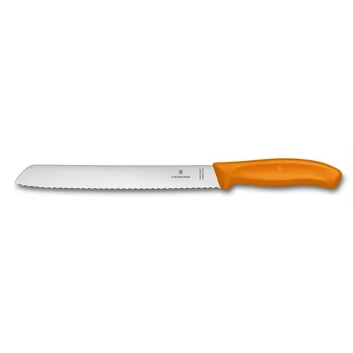 Victorinox 21Cm Bread Knife - With Blister - Orange