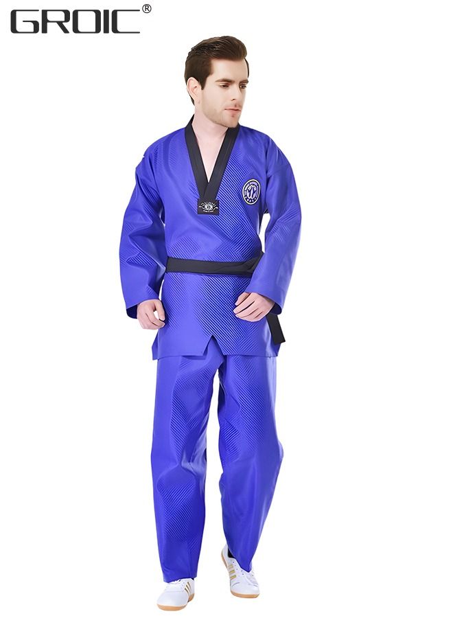 GROIC Taekwondo Suit,Brazilian BJJ Gi Jiu Jitsu for Adults Uniform Durable Pant & Jacket,Sports Training Clothes Parts  - Image 1