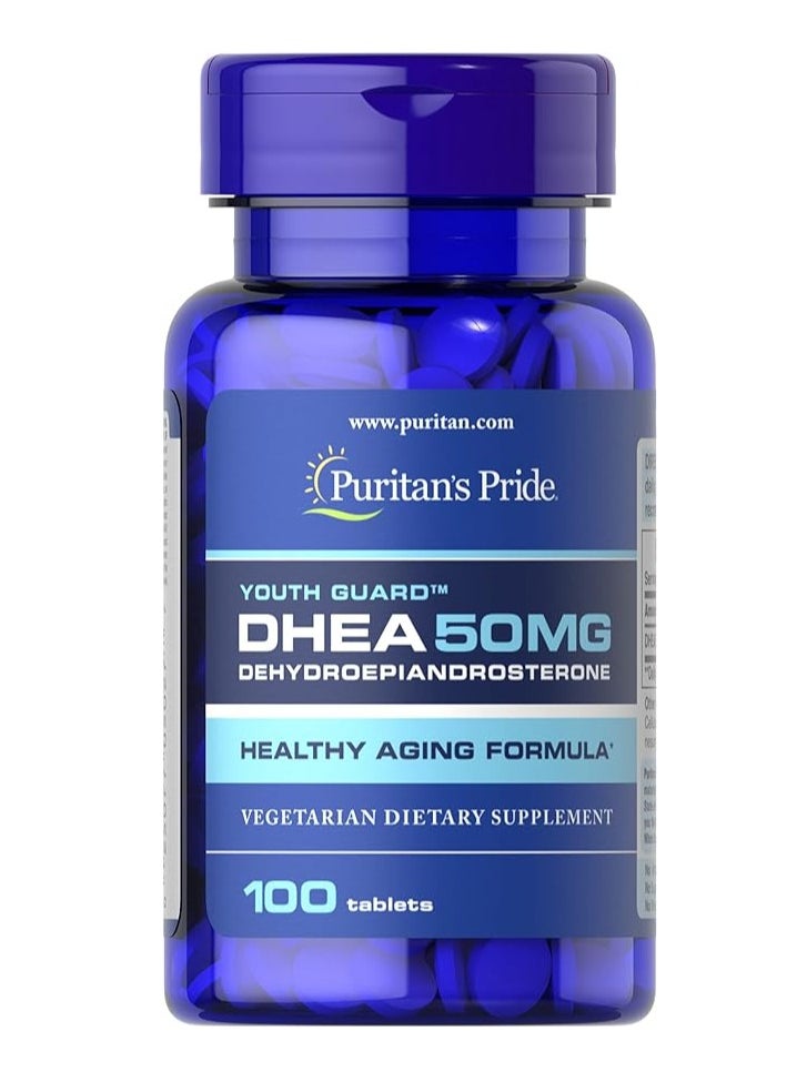 بوريتانز برايد DHEA 50 ملغ، قد يعزز استقلاب السكر، 100 قرص  - Image 1