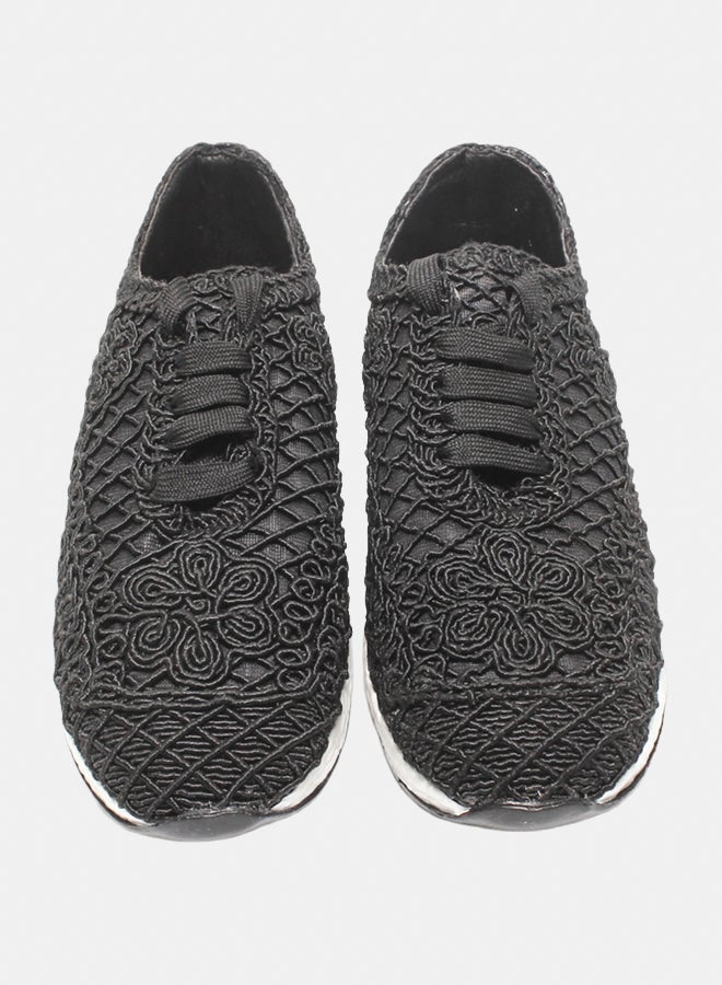 Glitter Women Sneakers - Black - Image 3
