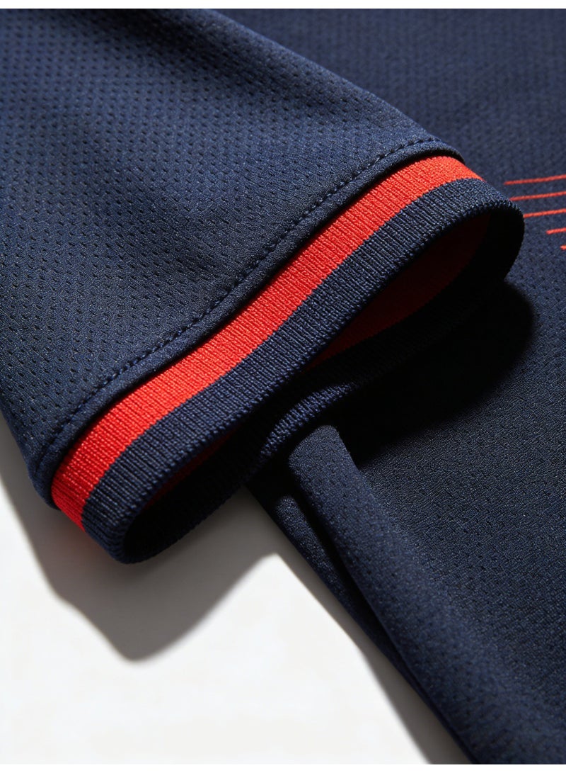 اف 1 F1 team polo shirt - blue driver uniform with sponsor logo, suitable for racing fans and casual wear - Image 5