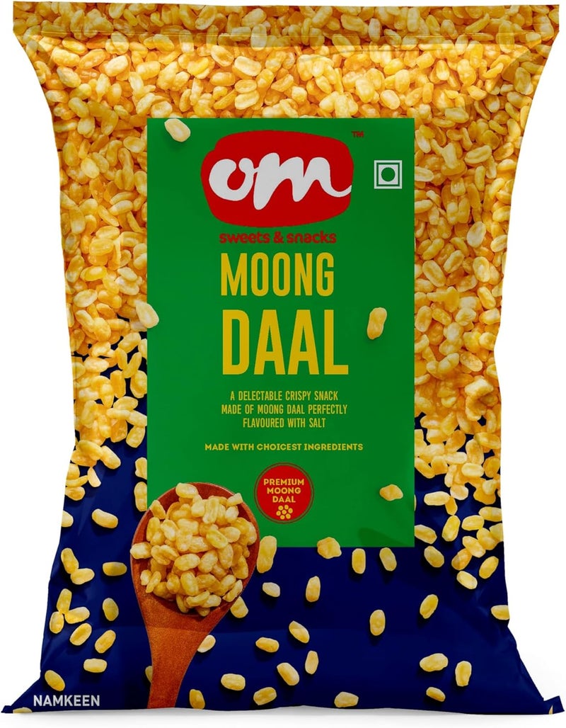 OM Sweets OM Moong Dal - Crispy Snack Made from Premium Moong Daal, 200g - Image 1