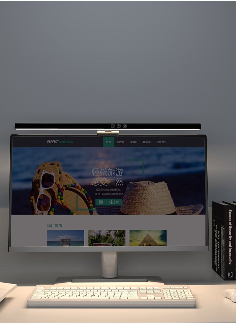 Sharpdo - Computer Monitor Light, LED Dimmable Screen Light Bar, Touch Control USB Powered Screen Bar with Stepless Dimming, Eye-Caring Anti-Glare Screen Light, Monitor Lamp. - Image 1