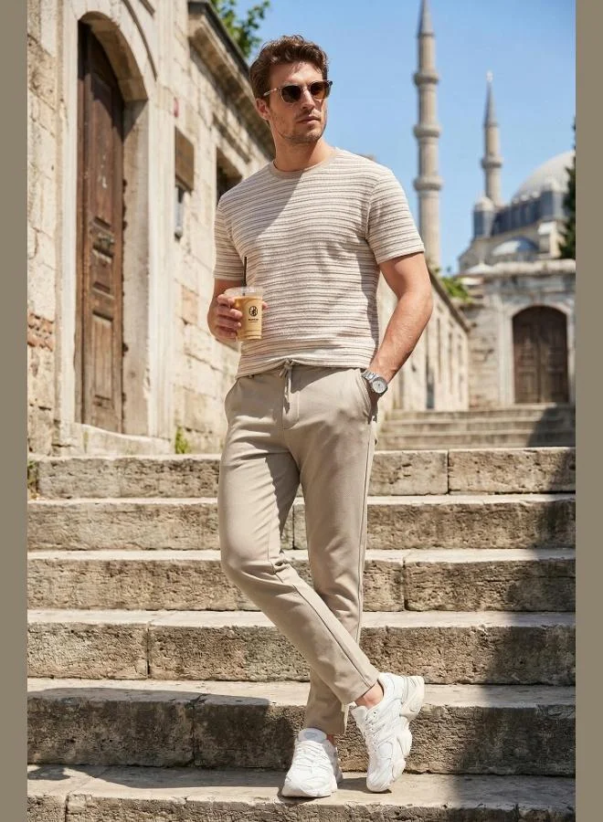 Buratti Slim Fit Regular Waist Tapered Leg Trousers Men's Pants 6843654