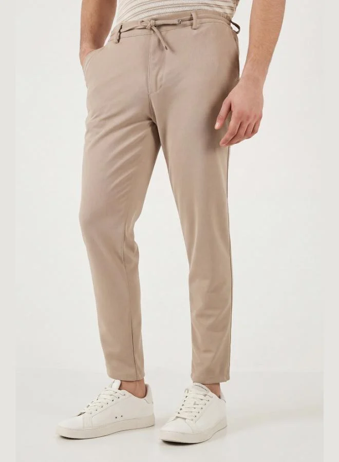 Buratti  Buratti Slim Fit Regular Waist Tapered Leg Trousers Men's Pants 6843654 for Men | Best Price UAE