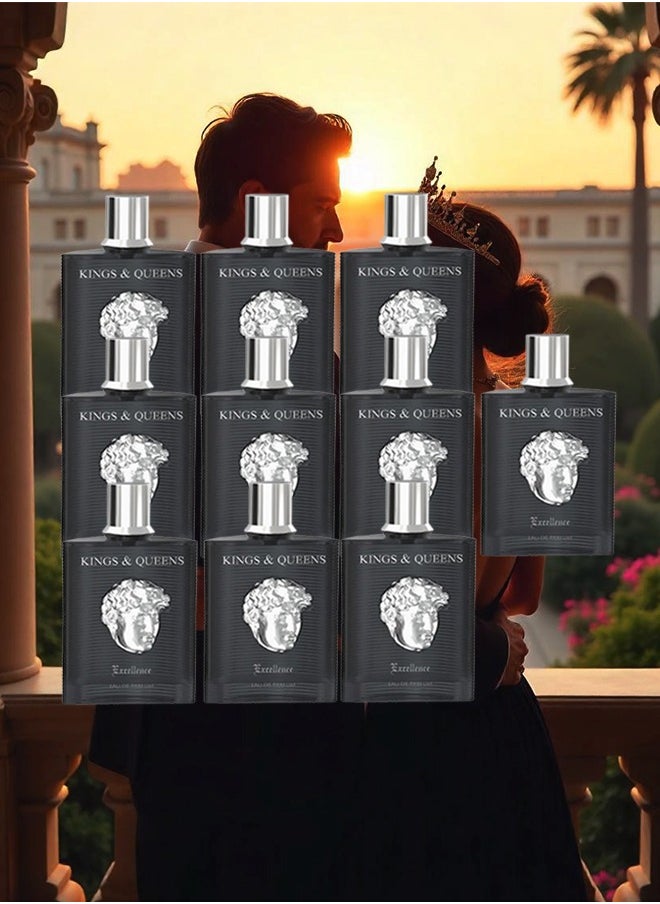 AMARAN 10 Pieces Kings And Queens Excellence Perfume For Unisex 100ml EDP  - Image 1