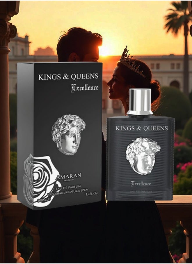 AMARAN 10 Pieces Kings And Queens Excellence Perfume For Unisex 100ml EDP  - Image 2