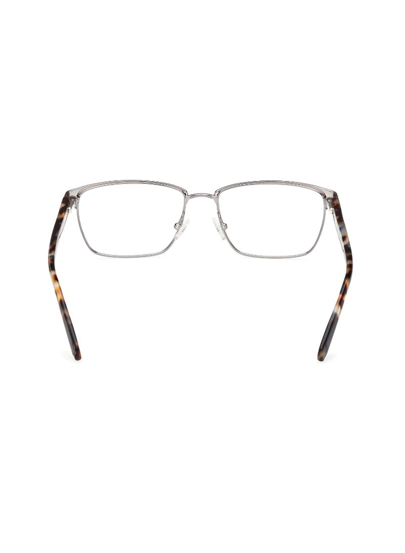 GUESS Men's Rectangular Shape Eyeglass Frames - GU5009100955 - Lens Size: 55 Mm - Matte Gunmetal - Image 4