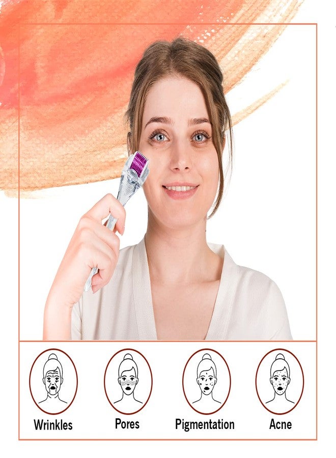 Epyz Transparant Derma Roller With 540 Titanium Alloy Needles (1.5, Pink) - Image 3