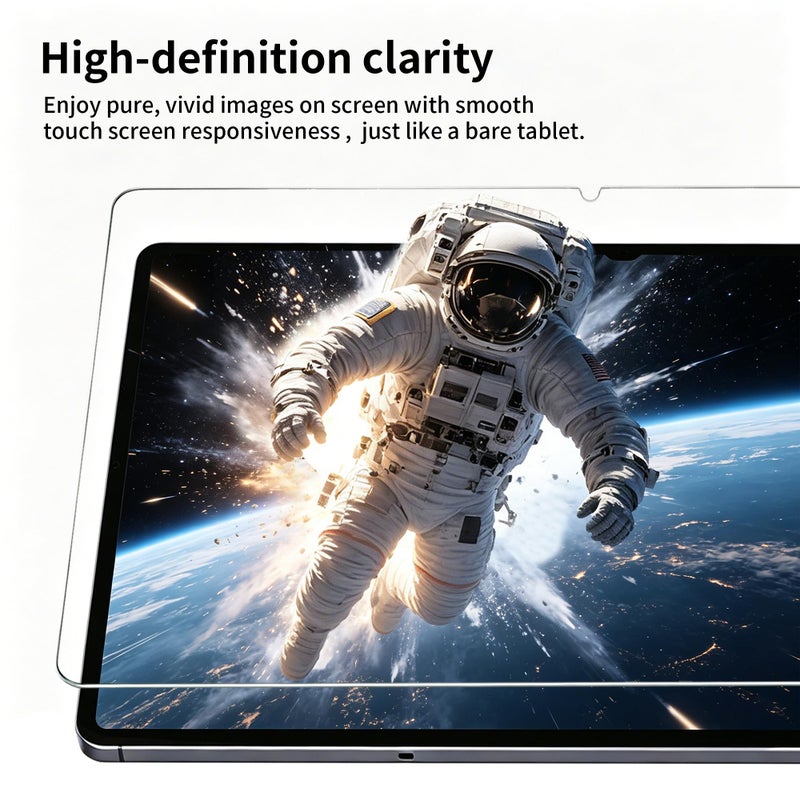 Juvraixo Privacy Screen Protector for iPad A16 10th/11th Gen - 9H Tempered Glass, Anti-Shatter, HD Clear - Image 4