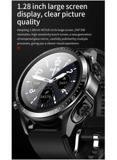 AROAQ JM03 Smart Watch Men TWS Earphones Bluetooth Call Music Control Blood Pressure Detection Smartwatch Android IOS  - Image 3