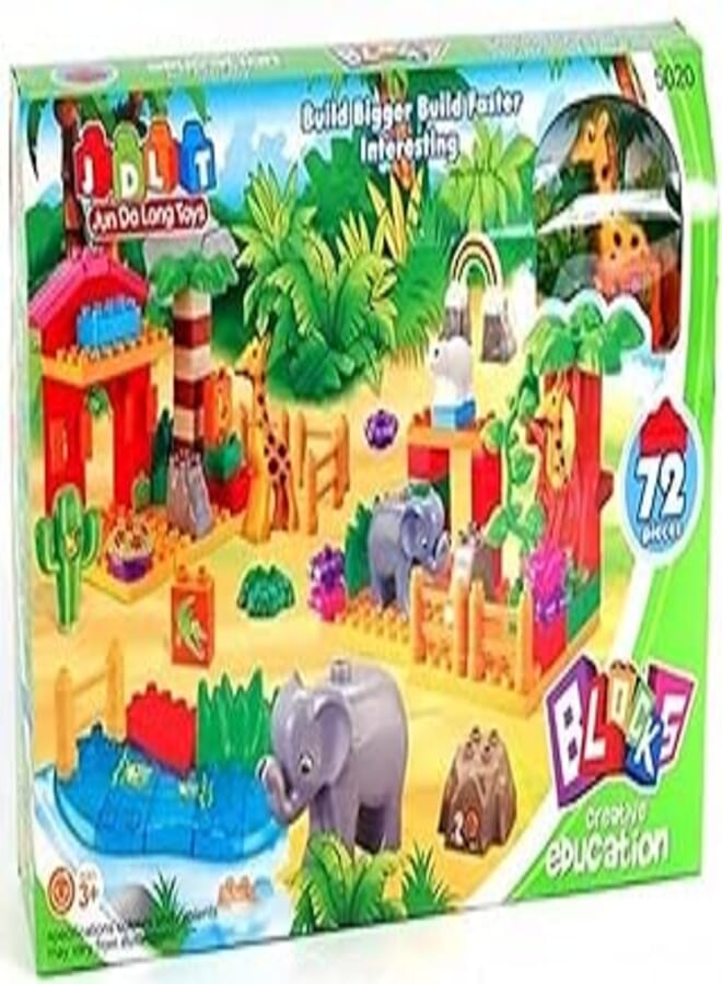 JDLT 5020 Zoo Set 72 parts