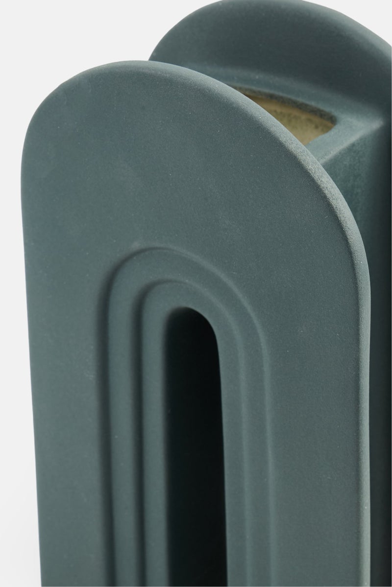 Muy Mucho Ceramic Vase, Grey  - Image 3