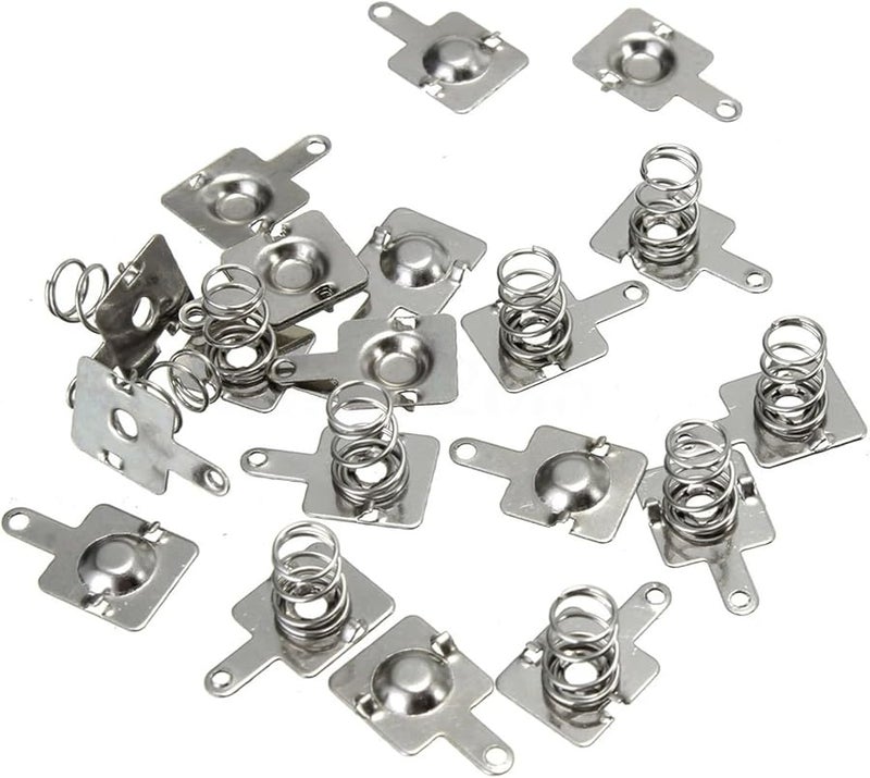 Silver Battery Spring Contact Plate 200pcs 15x9mm Replacement For AA AAA Batteries - Image 1