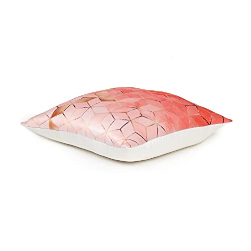 Oussum Soft & Comfortable Abstract Pattern Square Cushion Sofa Cushion Case Pillow Covers Throw for Home Decoration Set of 2 (18 x 18, Light Pink) - Image 3