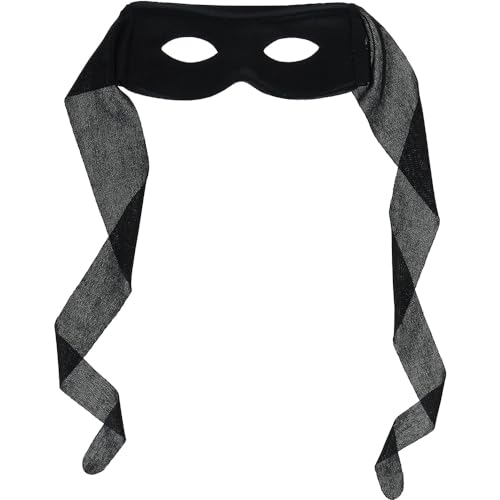 Amscan Black Halloween Thief Bandit Masquerade Mask 1pc - Image 1