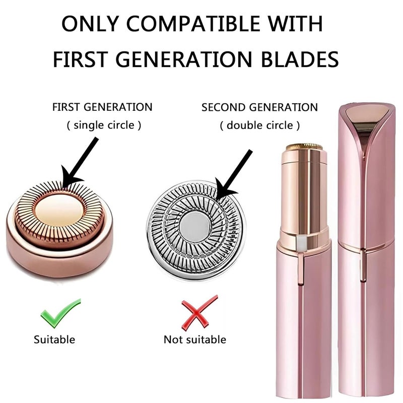 LinMei 2PCS Replacement Heads Compatible for GEN 1 Finishing Touch Flawless Women's Painless Hair Remover with Cleaning Brushes - Image 2