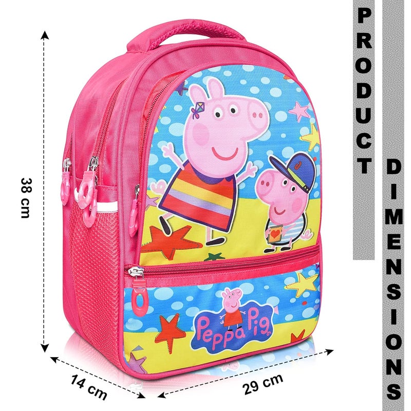 Stylbase Cartoon Printed School Bag for Boys and Girls | Waterproof Backpack Bag for Travelling Sports | Kids Bag Ideal for UKG Nursery 1st Class | School Bags for 5 7 Years 15 Inches Multicolor - Image 5