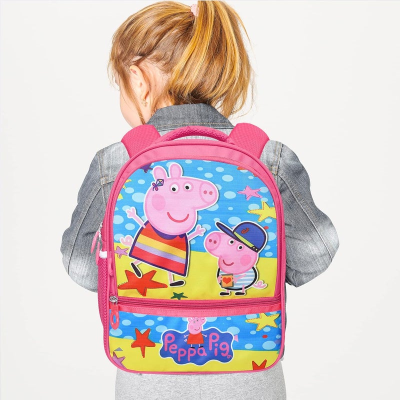 Stylbase Cartoon Printed School Bag for Boys and Girls | Waterproof Backpack Bag for Travelling Sports | Kids Bag Ideal for UKG Nursery 1st Class | School Bags for 5 7 Years 15 Inches Multicolor - Image 2