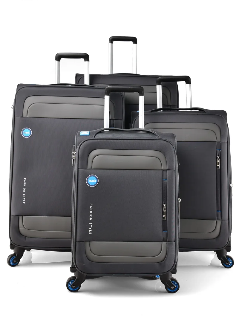 Track Track Luggage Set 4Pcs Fabric Trolley Travel Bag LW104/4P