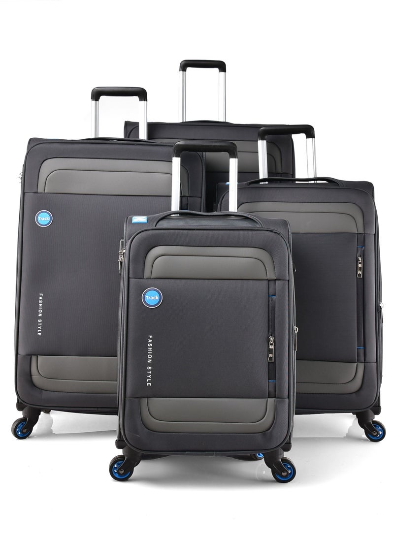 تراك طقم حقائب سفر بعجلات  قطع قماشية - Image 1