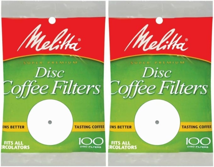 35 INCH WHITE DISC COFFEE FILTERS PACK OF 2