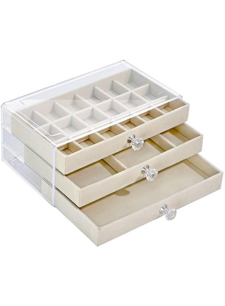 3-Tier Acrylic Accessory Organizer – Multi-Tier Jewelry Holder for Organizing Earrings, Rings, and Bracelets – Practical Transparent Design to Save Space and Organize Accessories - Image 4