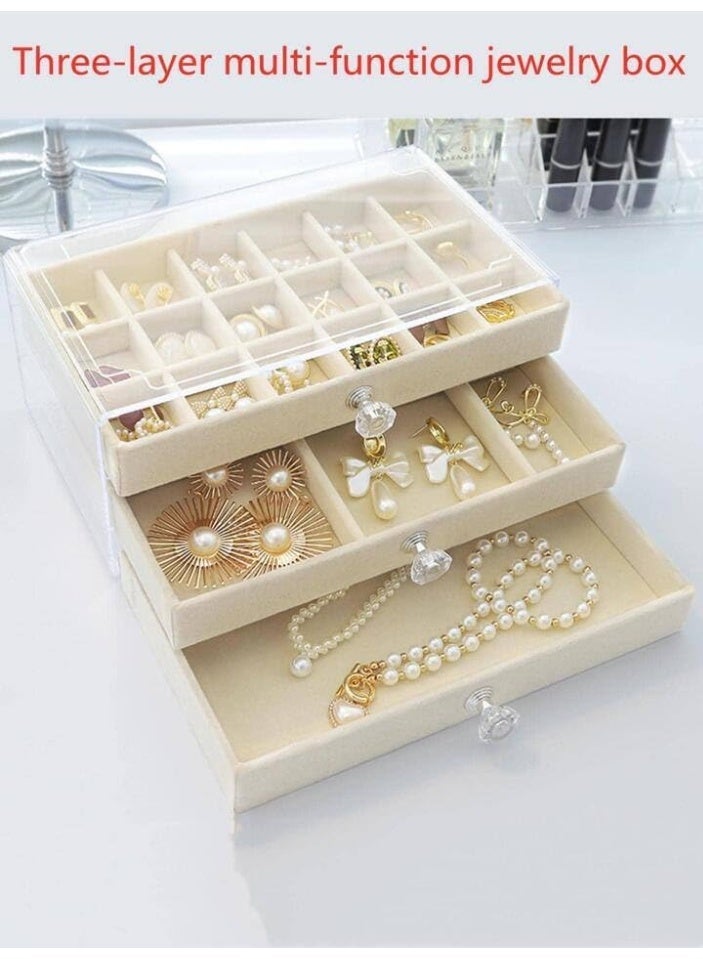 3-Tier Acrylic Accessory Organizer – Multi-Tier Jewelry Holder for Organizing Earrings, Rings, and Bracelets – Practical Transparent Design to Save Space and Organize Accessories - Image 2