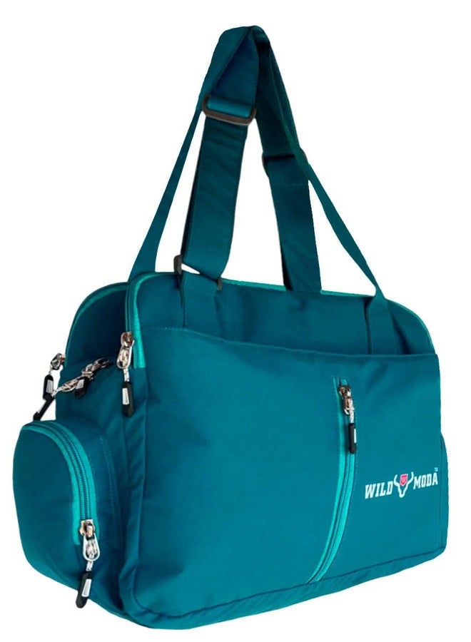 WILD MODA Designer Luxe: Spacious Office Bag, Shoulder Bag, Handbag & School Bag for Women (Turquoise) - Image 1