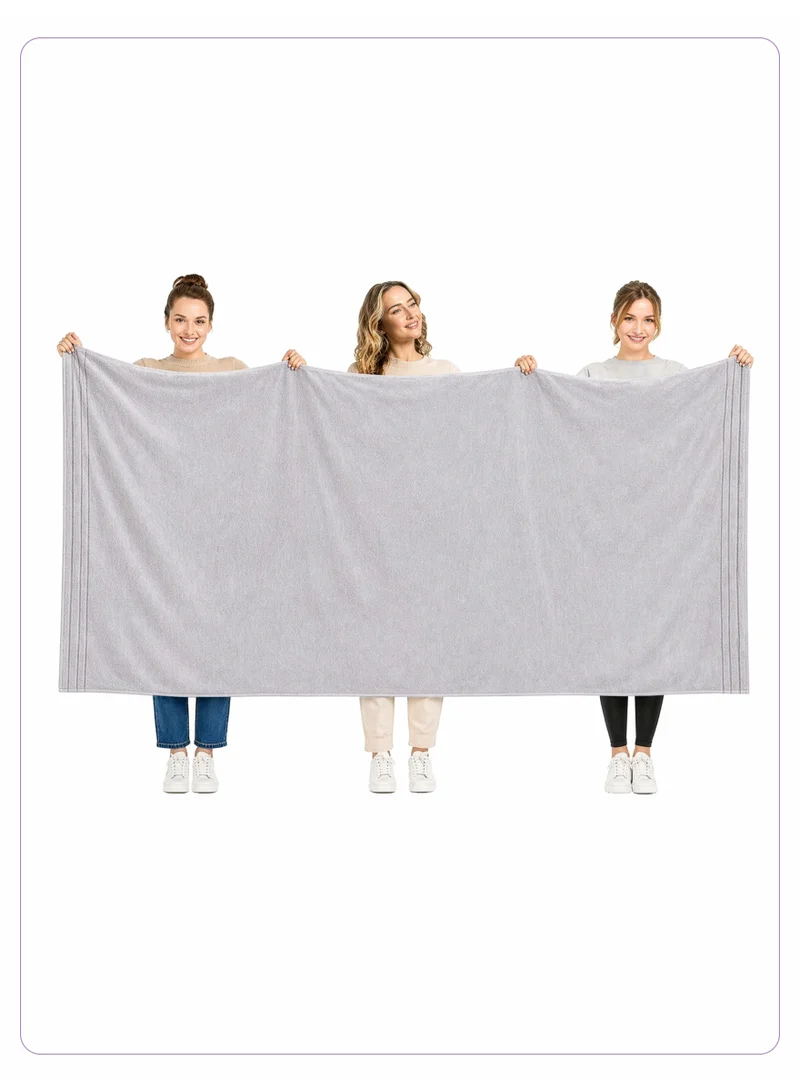 Donetella Bath Sheet (1 Piece, 90 X 180 cm) - Microfiber 330 GSM - Ultra Soft & Highly Absorbent Quick Dry Large Bath Towel, Lightweight Solid Bath Sheet for Bathroom, Gym, Spa & Travel.