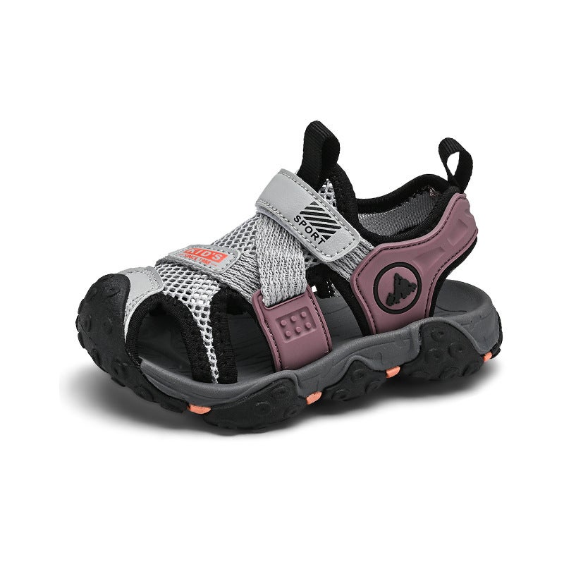 Boys Wrap-Toe Sandals Summer Non-Slip Children'S Sports Beach Shoes Big Kids Casual Boys Sandals - Image 1