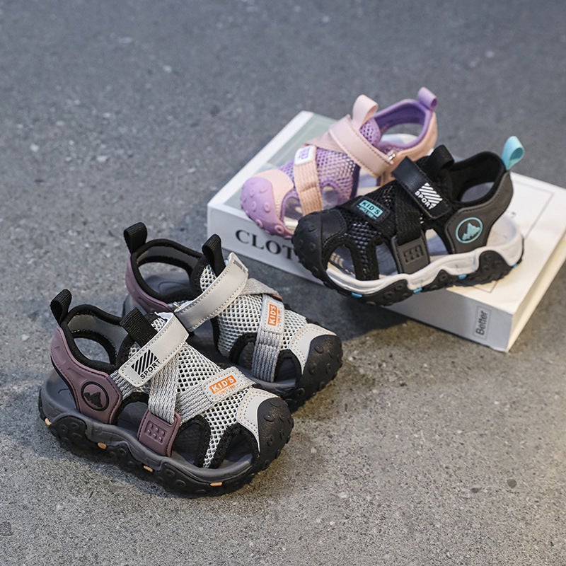 Boys Wrap-Toe Sandals Summer Non-Slip Children'S Sports Beach Shoes Big Kids Casual Boys Sandals - Image 5