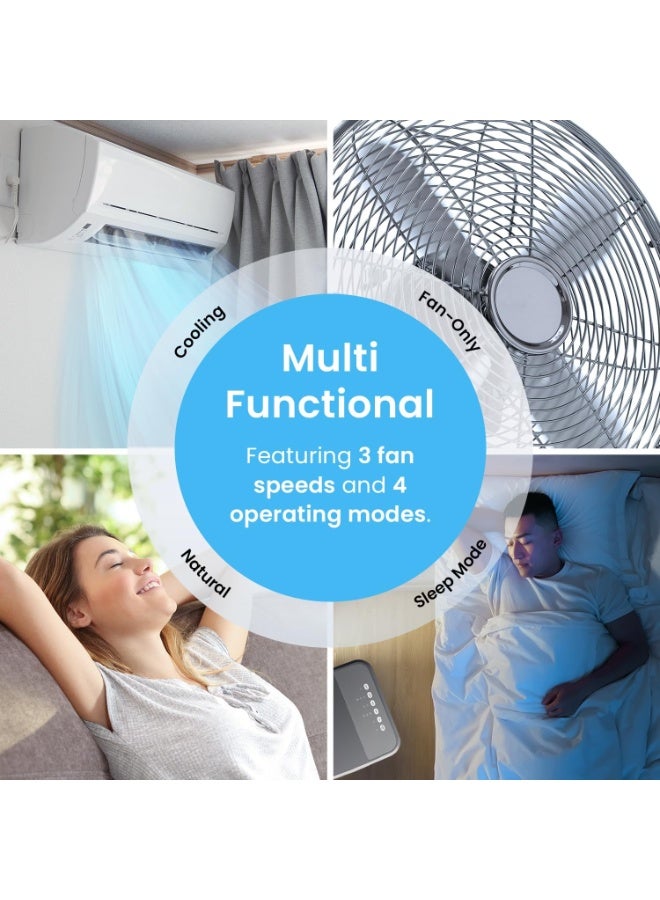 Pro Breeze Pro Breeze 4-in-1 Air Cooler with 5 Litre Capacity, Remote Control, 3 Fan Speed, and LED Display. Powerful Evaporative Portable Air Cooler, Built-in 7h Timer & Automatic Oscillation (White, 5 Litre)  - Image 4